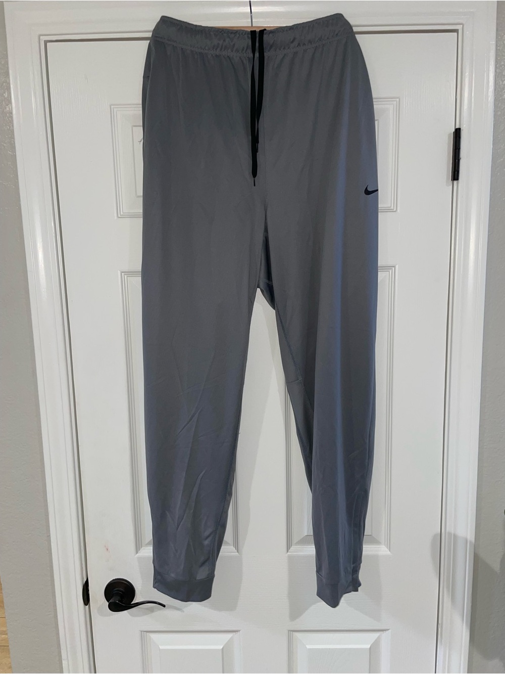 Nike Men's Gray Performance Joggers with Drawstring